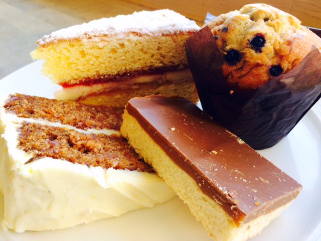Fancy something #sweet? We have scrumptious #brownies, delicious carrot #cake and tasty millionaire's #shortbread!