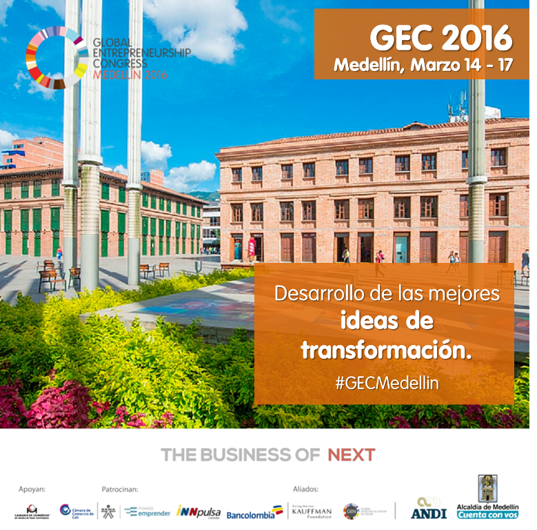 ¡Hoy inicia el #GECMedellín! El #emprendimiento se vivirá esta semana en nuestro recinto #SomosAnfitriones