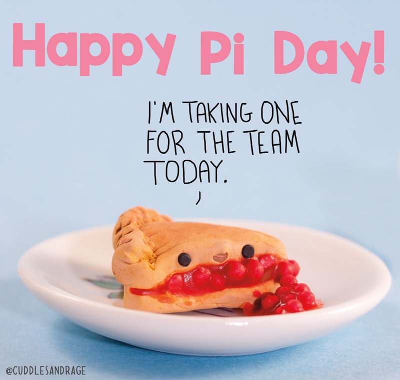 cuddlesandrage's tweet photo. #HappyPiDay! We hope somebody surprises you with a sweet pie along with a full recital of Pi! https://t.co/yqsjRnwNiA