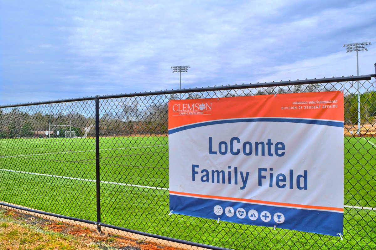 ClementsElec's tweet image. LoConte Family Field in Clemson! An all LED lit field for Campus recreation.