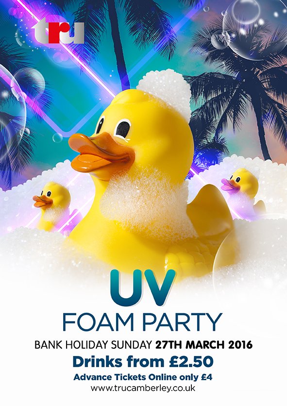 Sam_Tru_VIP's tweet image. Tickets for @CharlieSloth &amp;amp; the Easter Sunday Foam Party available at trucamberley.co.uk now! @Tru_Camberley