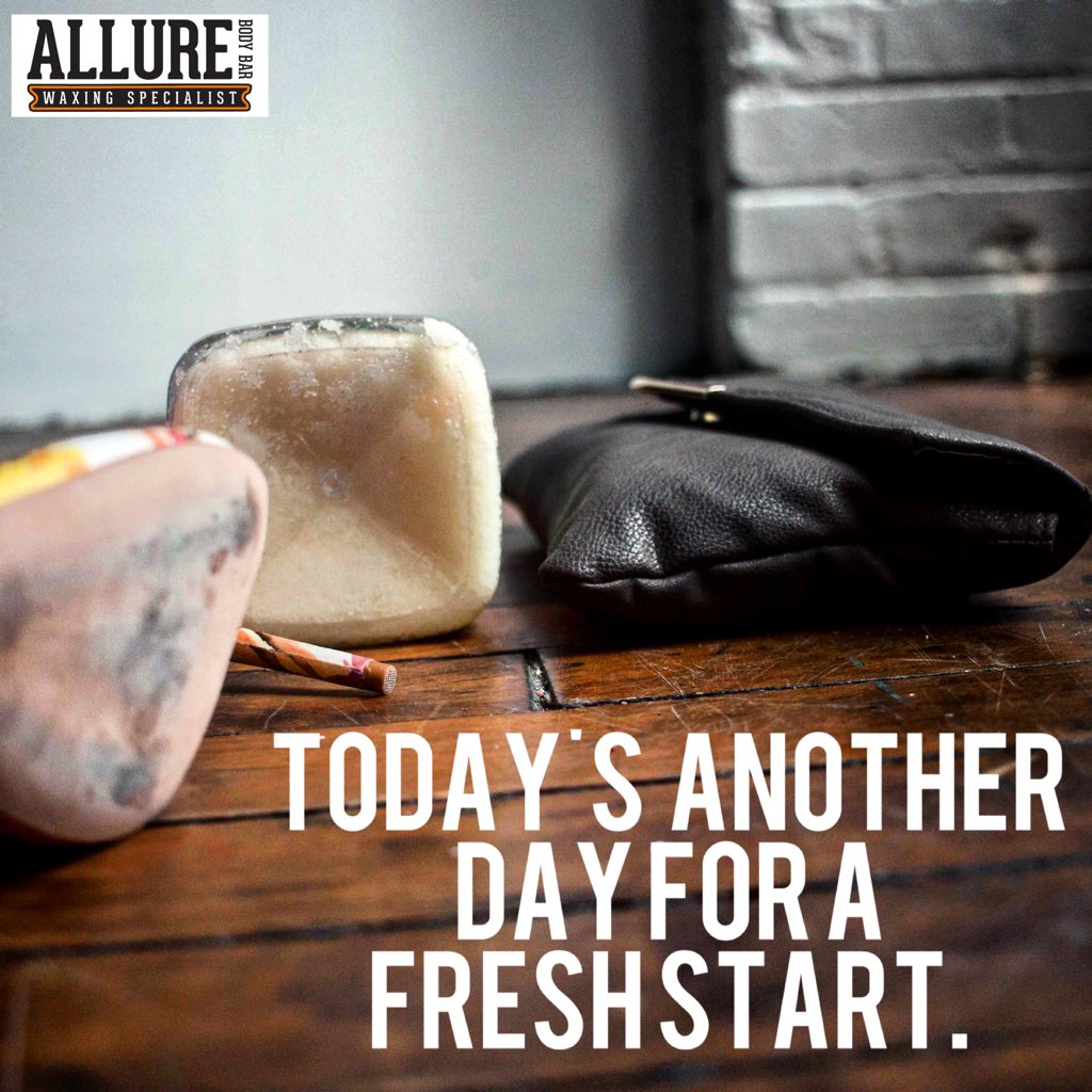 AllureBodyBar's tweet photo. Today's another day for a fresh start! Start now! https://t.co/cmrYnmGres