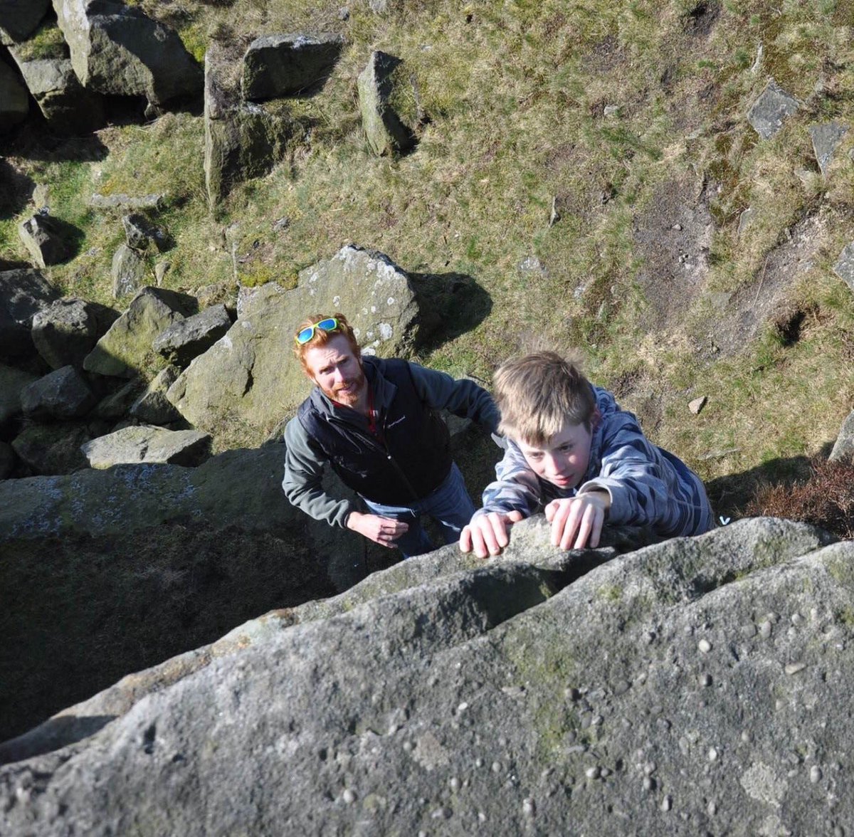 MarcusScotney's tweet photo. Warming @ShefAdvFilmFest can cause serious inspiration! Climbing on Curbar Edge after being at #shaff2016 https://t.co/vF48aRC5kl
