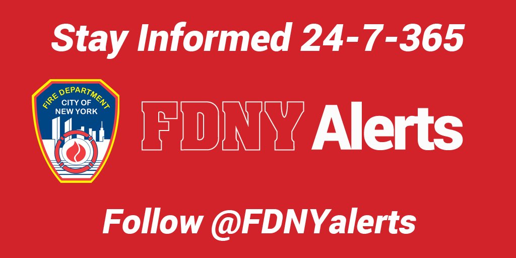Follow <a href="/FDNY/">FDNY</a>alerts, the FDNY’s new 24/7 automated operations feed. For public info, news &amp; events follow @FDNY