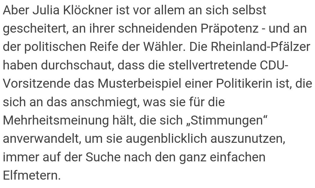 JoSchMu's tweet photo. Das schreibt die @wiwo über das Wahldebakel von @JuliaKloeckner #ltwrp #JulJA https://t.co/wD3ztPlmap https://t.co/imjJTUWSGr