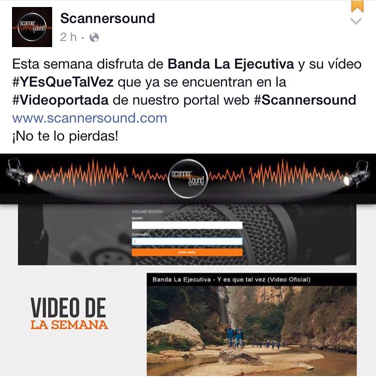 Bere_Ayala's tweet image. Esta semana en la #VideoPortada de @scannersound esta @BandaEjecutiva con su sencillo #YEsQueTalVez