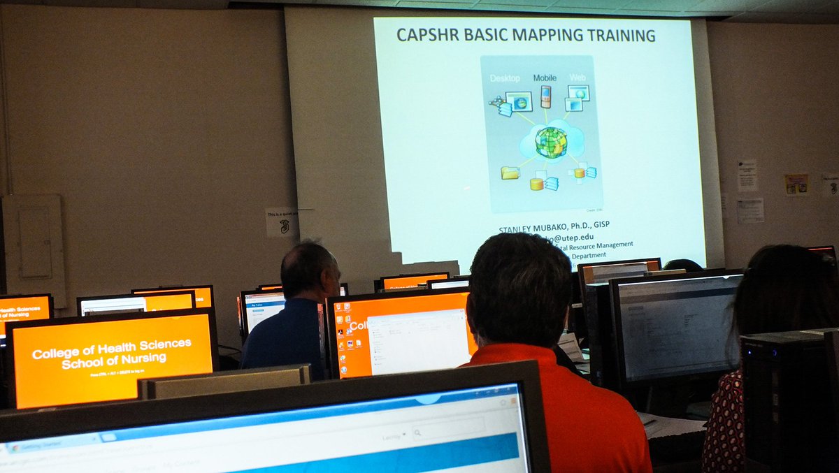 caphsr's tweet image. #CAPHSR Basic Mapping Training introducing participants to basic GIS skills using @ArcGISOnline Software March 2016