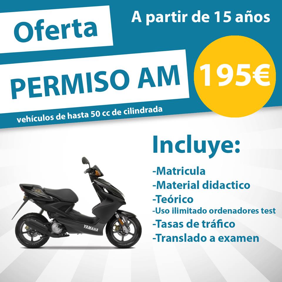 Villenared's tweet image. PERMISO AM (CICLOMOTOR) - goo.gl/szhoh8