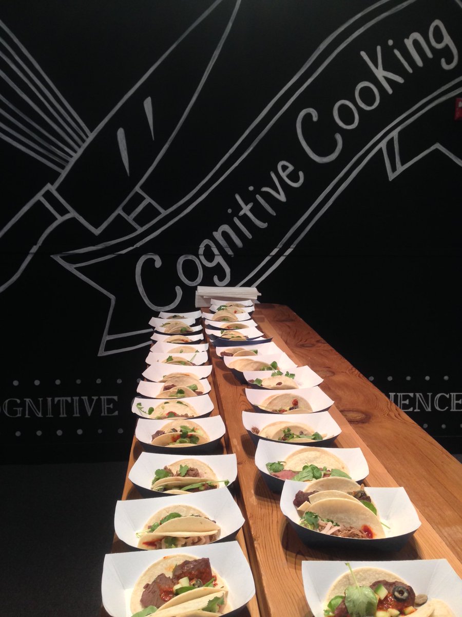 Cognitive Computing being used via #IBM Watson to come up with my taco and drink preferences. Yum! #SXSW