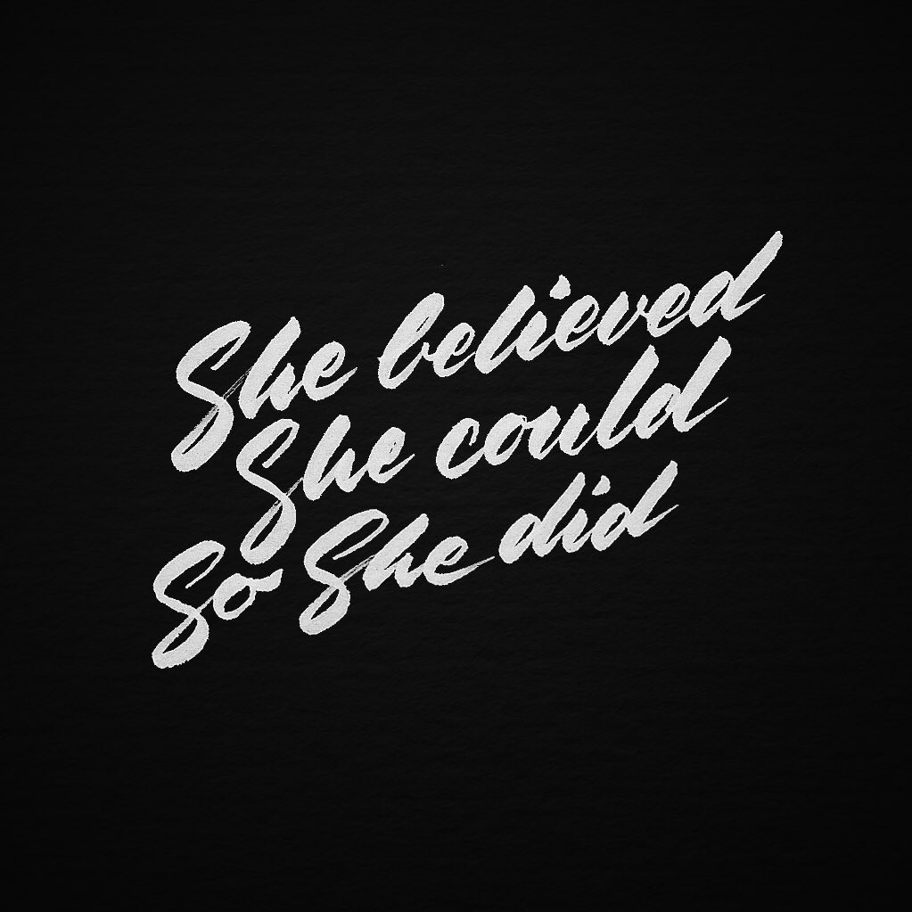 peanut_designs's tweet photo. "She believed she could so she did." #GirlPower #thinkdesigncreate #justsaying this applies to us all #justbelieve https://t.co/qwlcEikPdB