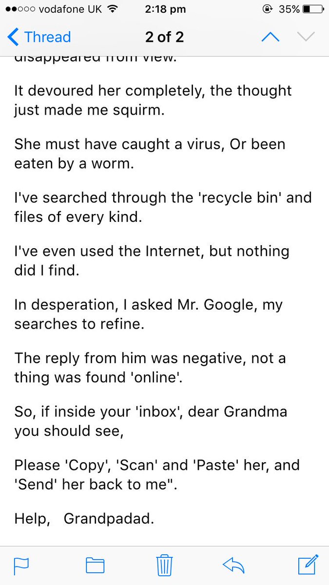 My grandpa has excellent banter 👴🏼👵🏼