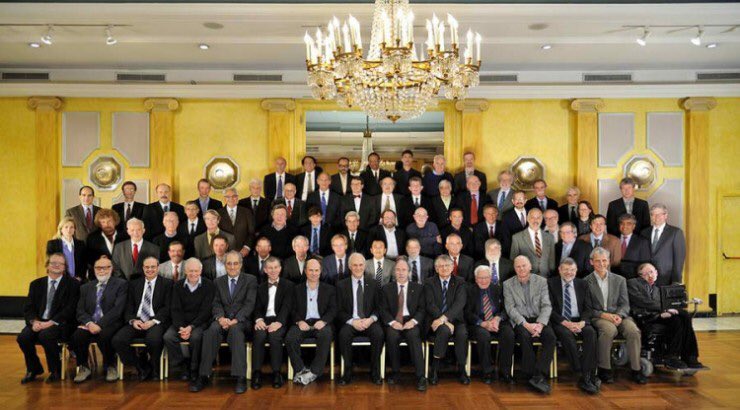 AstroKatie's tweet photo. Whenever ppl say "the gender issue in physics is improving so much!" I think of the Solvay Conference, 1911 vs 2011. https://t.co/yZs9C0s9x2