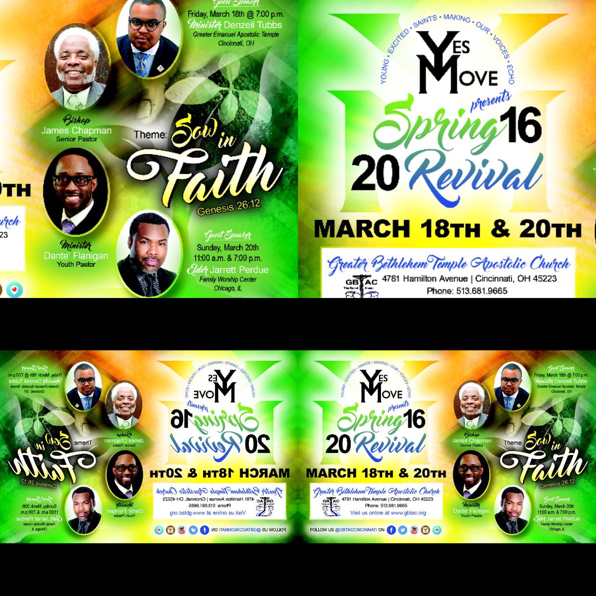 DanteFlaniganSr's tweet photo. Sow in Faith Revival kicks off this Fri 3/18 7pm & Sun 3/20 11am & 7pm. #iSow #yesmove @DenzeilTubbs @JarrettPerdue https://t.co/3xBJJGqSyV
