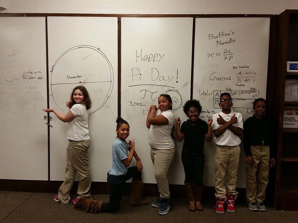 AspireMakers's tweet photo. 4th grade performing Lord Buffon's needle experiment. Happy #PiDay !!! https://t.co/Wmo0wlsOSN