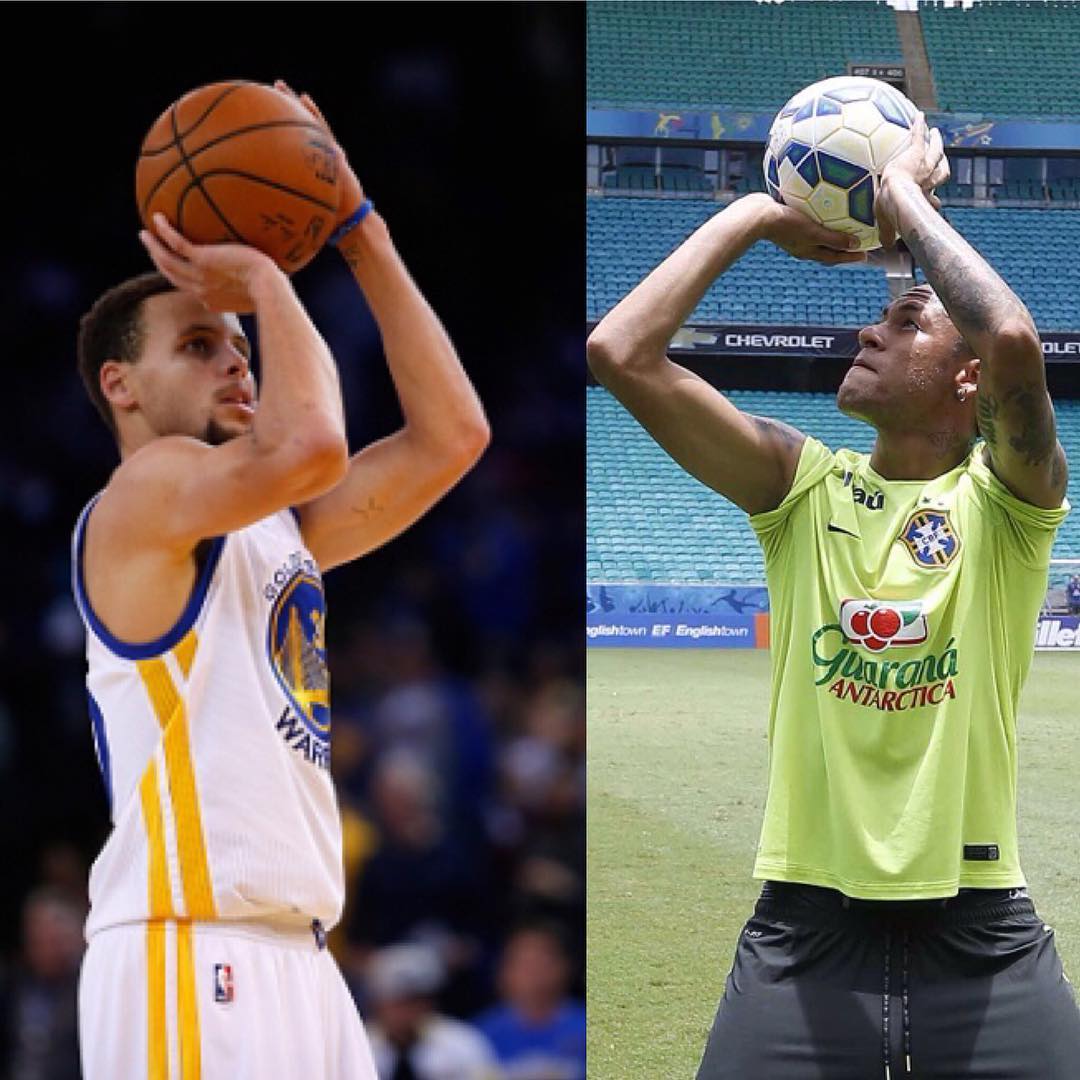 neymarjr's tweet photo. Happy birthday @StephenCurry30 🏀✌ https://t.co/IrxN7UcXwg