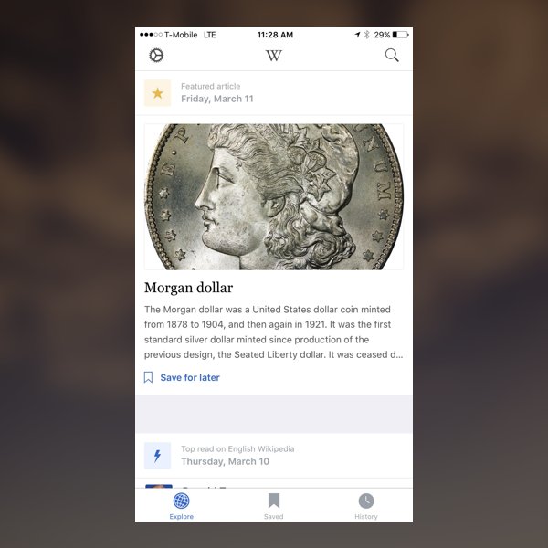 _userexperience's tweet image. @wikipedia for #IOS has very subtle touches layered on top of the #HumanInterfaceGuidelines bddy.me/2507SD8