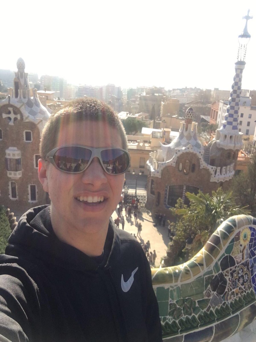 dotsyrn1's tweet image. My son having a great time in Barcelona, Spain