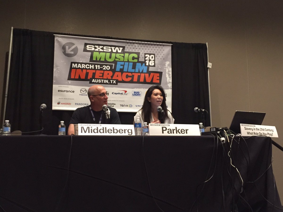 caitcadet's tweet photo. Slavery taints the food on our table, the clothes on our back, and the technology we use. #freedomecosystem #SXSW https://t.co/piZhGPZ5Zi
