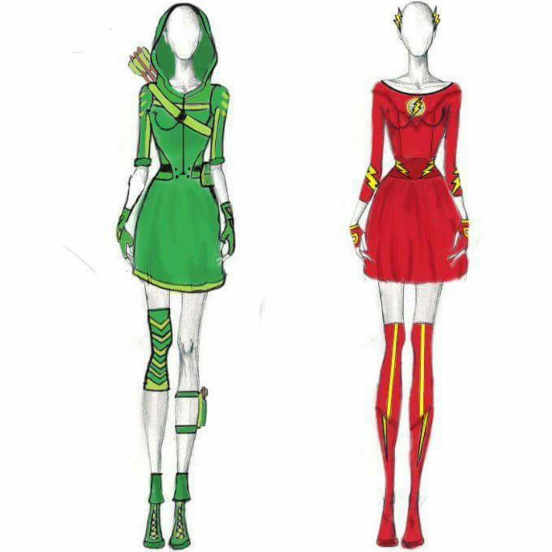 JacinthaSeys95's tweet photo. In love with my design #TheFlash #Arrow #girlpower https://t.co/v761psUH74