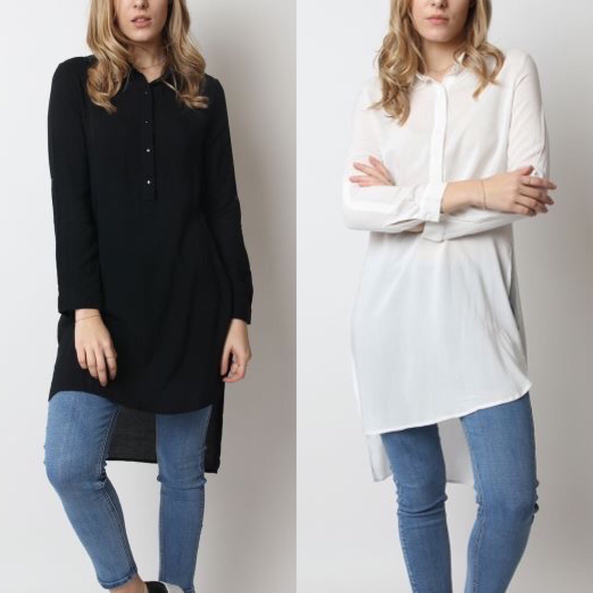 Maxi blusa online negra