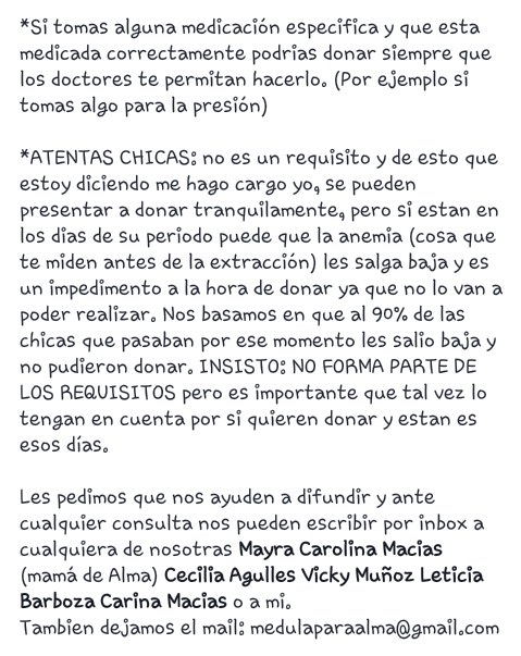 INFO IMPORTANTE! RT! Ayuda a que todos lean esto! #HaceteDonante