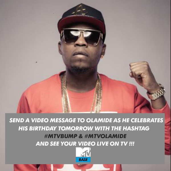 MTVBaseWest's tweet photo. It's @olamide_YBNL's birthday tomorrow but first 

19:00 #BaseNewcomers
19:30 #100%Hip Hop
21:00 #BestOfSpankingNew https://t.co/PZl4TJbkps