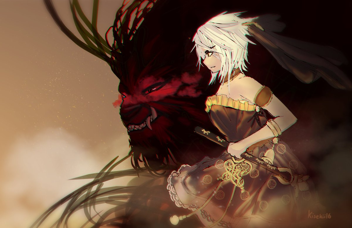 Kisekii_Art's tweet image. I drew my BDO Tamer :O trying to work on my speed, this took 1 hour #BlackDesert #BDO @BDO_News