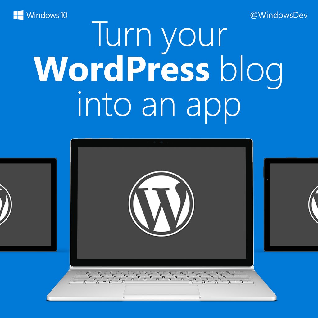 windowsdev's tweet image. Make an app for your WordPress blog in under 5 minutes. Start here: wndw.ms/bL8q6y