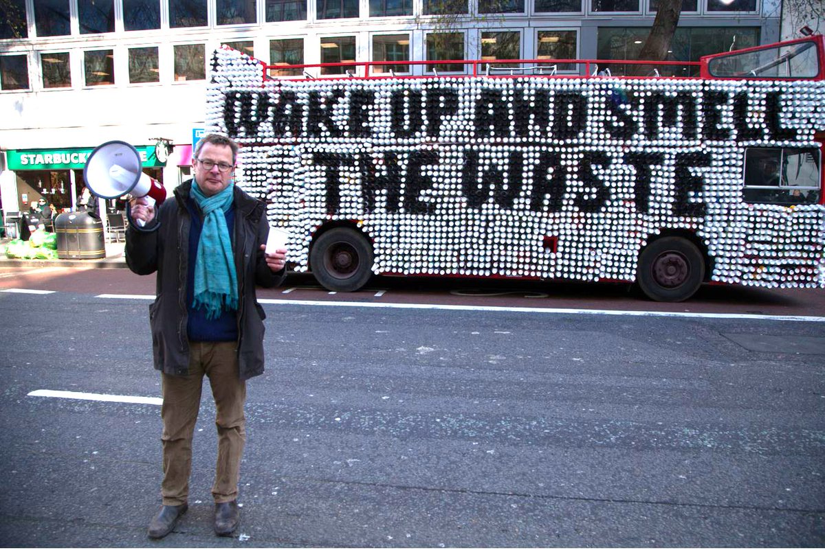 Hey <a href="/StarbucksUK/">Starbucks UK</a>, what happened to your pledge to make all your cups FULLY  RECYCLABLE by 2015? #wastenot