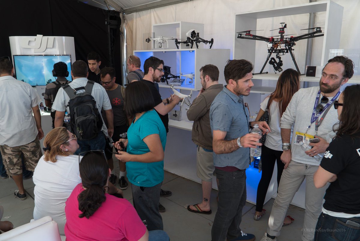 DJIGlobal's tweet photo. Today is your last chance to experience the #DJI Phantom 4 Lounge at #SXSW! Head to the SouthBites lot now #DJISXSW https://t.co/kyELI0KgSg