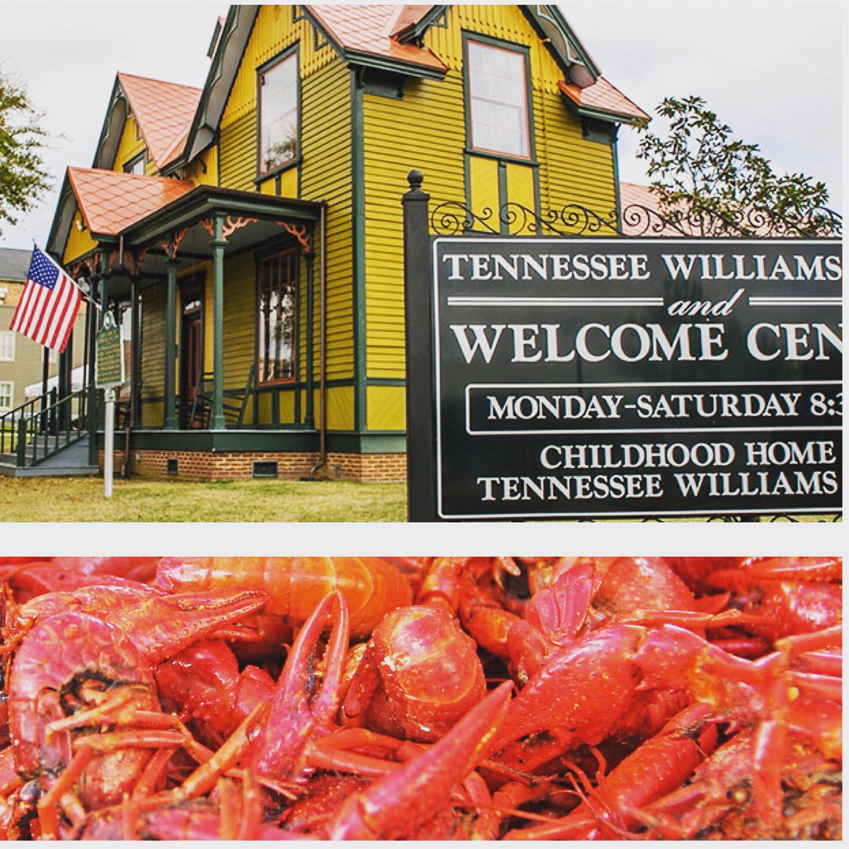 VisitColumbusMS's tweet photo. Two weeks from today, join us in kicking off #SpringPilgrimage w/ a crawfish boil & Blues music from @Da_KINGFISH π€πΆ https://t.co/T0AEAyd9Dx