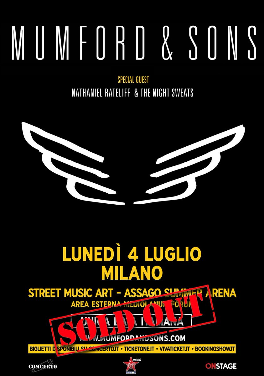 Milan, we're so pleased to have <a href="/NRateliff/">Nathaniel Rateliff</a> join us at the Assago Summer Arena. See you in July! M&amp;S HQ x
