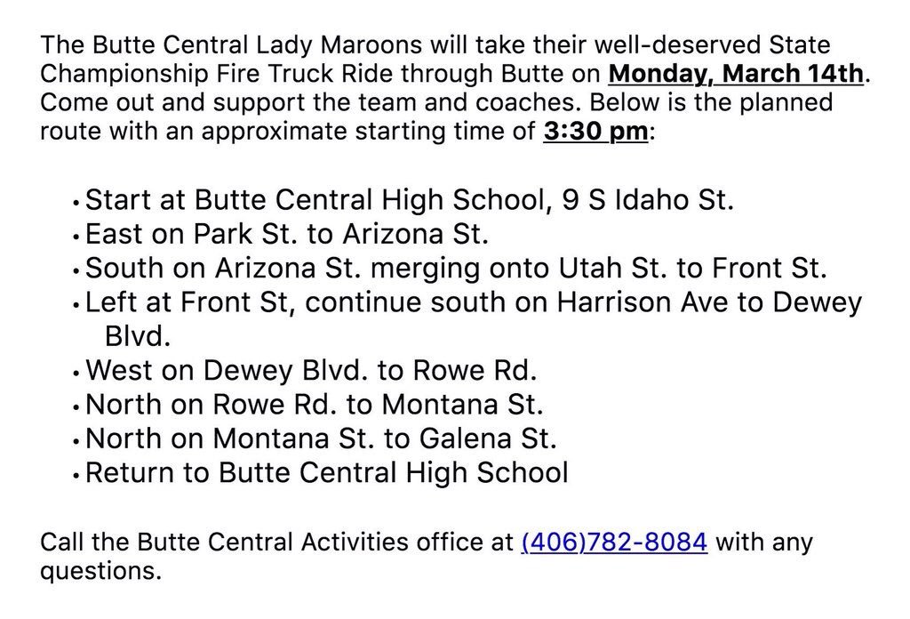 BCMaroons's tweet image. Reminder - Lady Maroons Fire Truck Ride this afternoon....