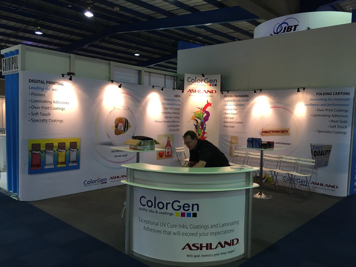 ColorgenSA's tweet photo. Almost ready for #Propak16. Come visit us at Hall 7 E21... Inks, coatings and adhesives @AshlandInc https://t.co/zdWW8gzUgX
