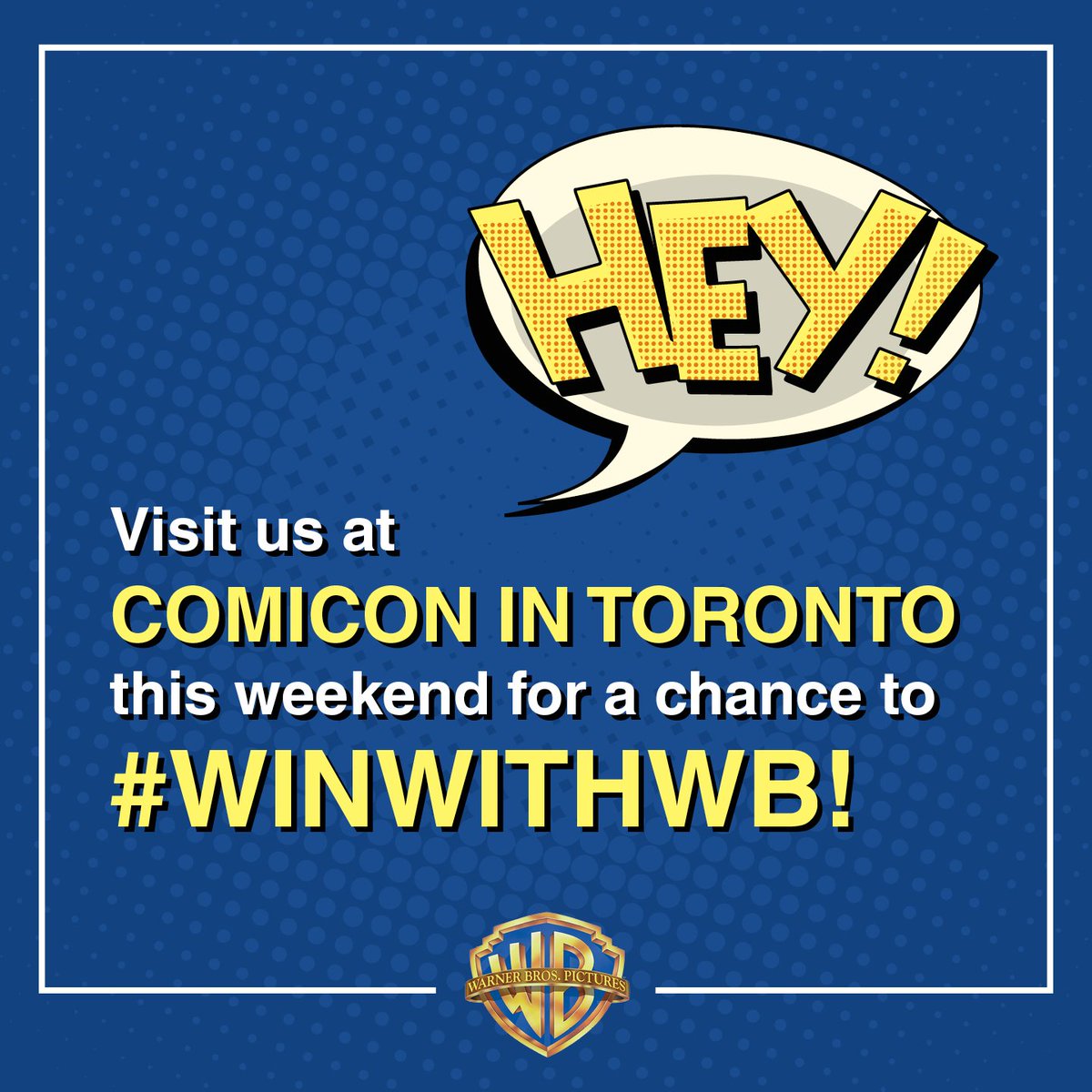 WarnerBrosCA's tweet photo. Are you going to be at #TorontoComicon this weekend? We are! Come see us and don’t miss your chance to #WinwithWB! https://t.co/vQ6bNa3jp9