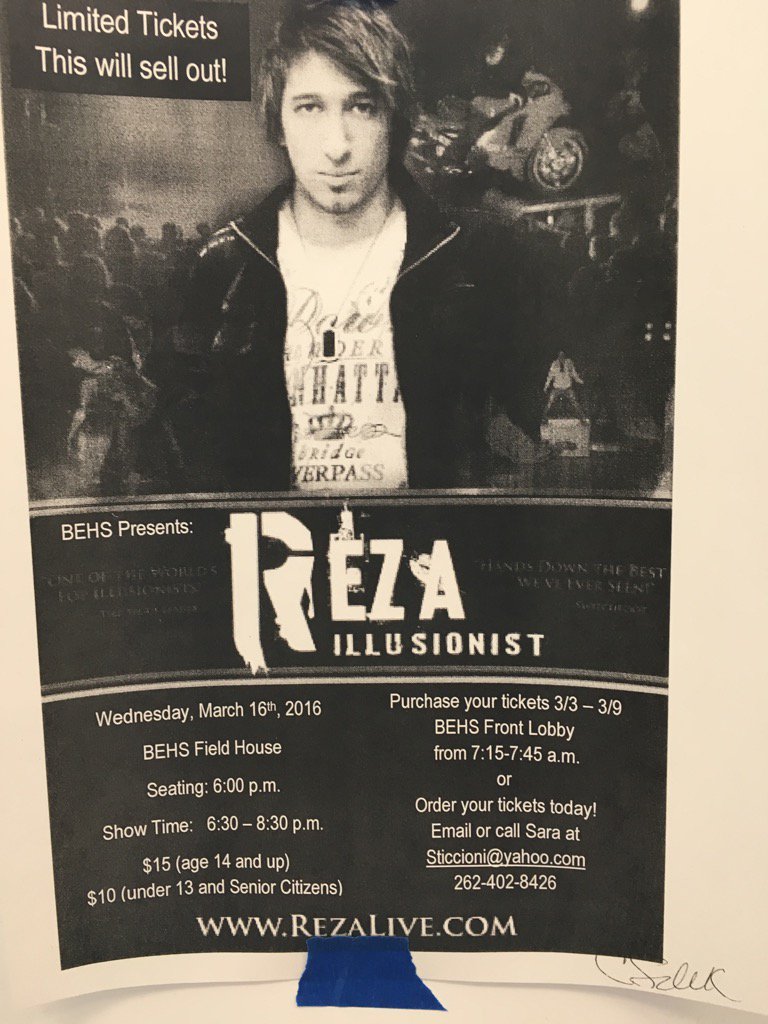 BEHS_SDE's tweet image. Be here Wednesday night! Get your tickets!!