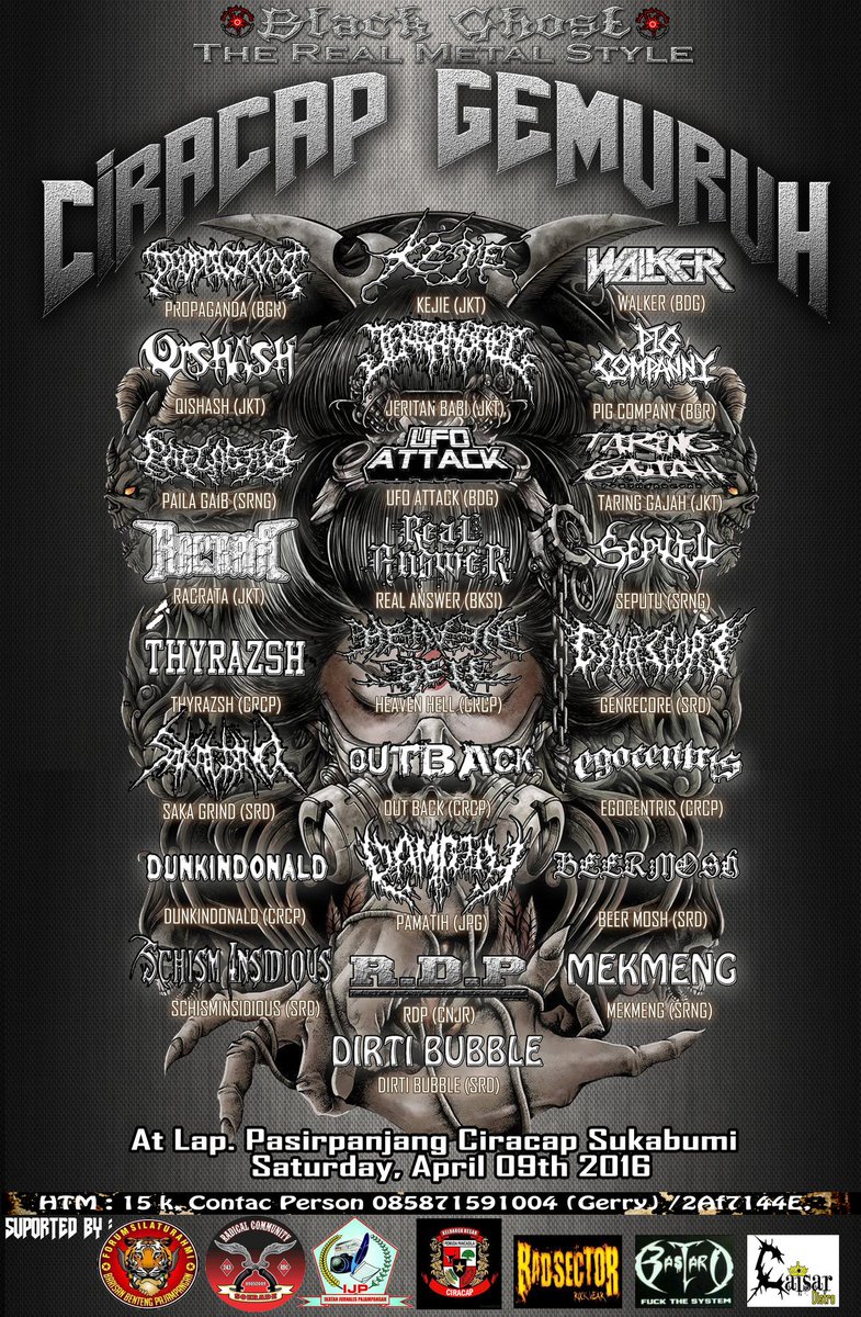 Dan perdana kita main diacara Black Ghost, Ciracap gemuruh 09 April 2016, monggo dilihat #PHC #Respect