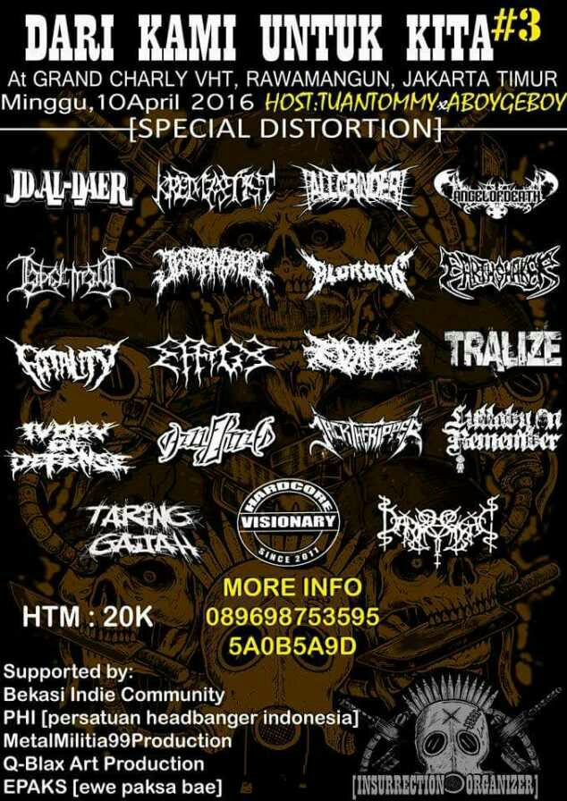 ada penampakan kita juga! "DARI KAMI UNTUK KITA #3" 10 april 2016 .  ayo merapat, sebelum kiamat! #respect