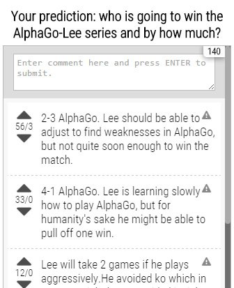 sMeshCentral's tweet photo. Game 5 #AlphaGo vs Lee, guess who will win the final match? Enter your prediction here https://t.co/XTvX3l0wFi #AI https://t.co/D3gxa7IP6v