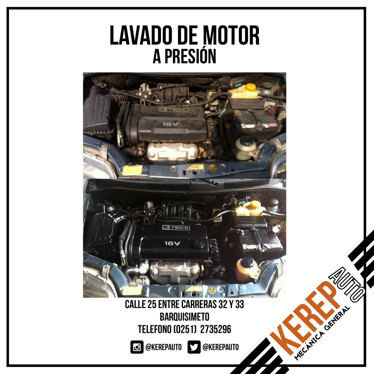 KerepAuto's tweet image. Ven a #KerepAuto, te ofrecemos el lavado de tu motor a presión en tiempo record. #promoKerep