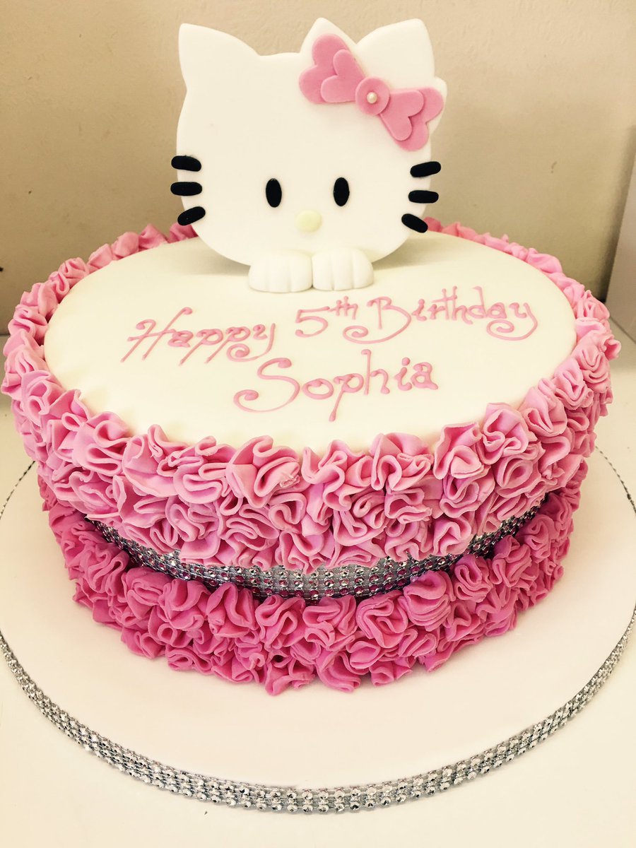 PlayerPA's tweet image. Fabulous birthday cake for a special little girl at yesterday's party 🐱🎂#hellokitty #party