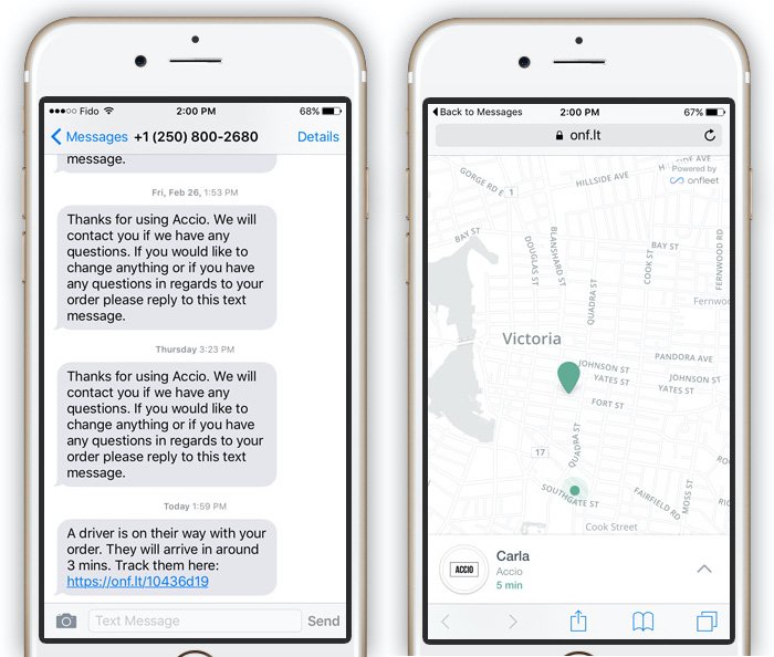 MyAccio's tweet image. Track your driver with @onfleet  #YYJ #drivertracking