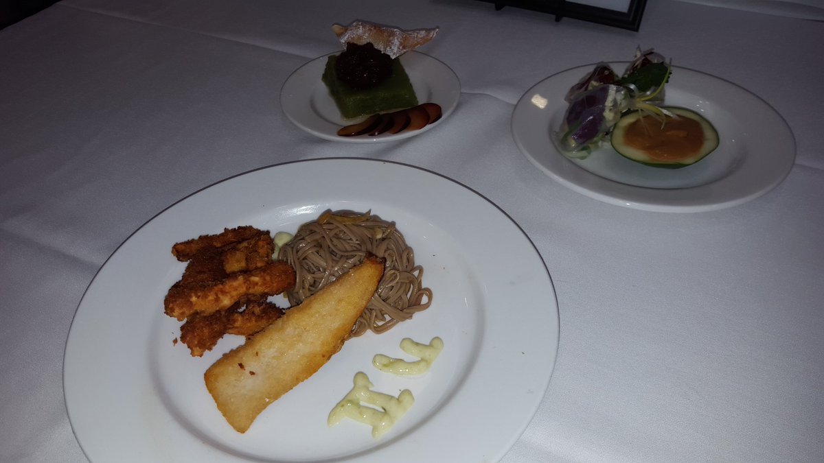 NCFCSEd's tweet photo. .@BroughtonHigh @ProStart plates for #ncpi2016! @NCRLA #CTE #CulinaryArts #FACSed #hospitalityed https://t.co/4fhlR2AhiE