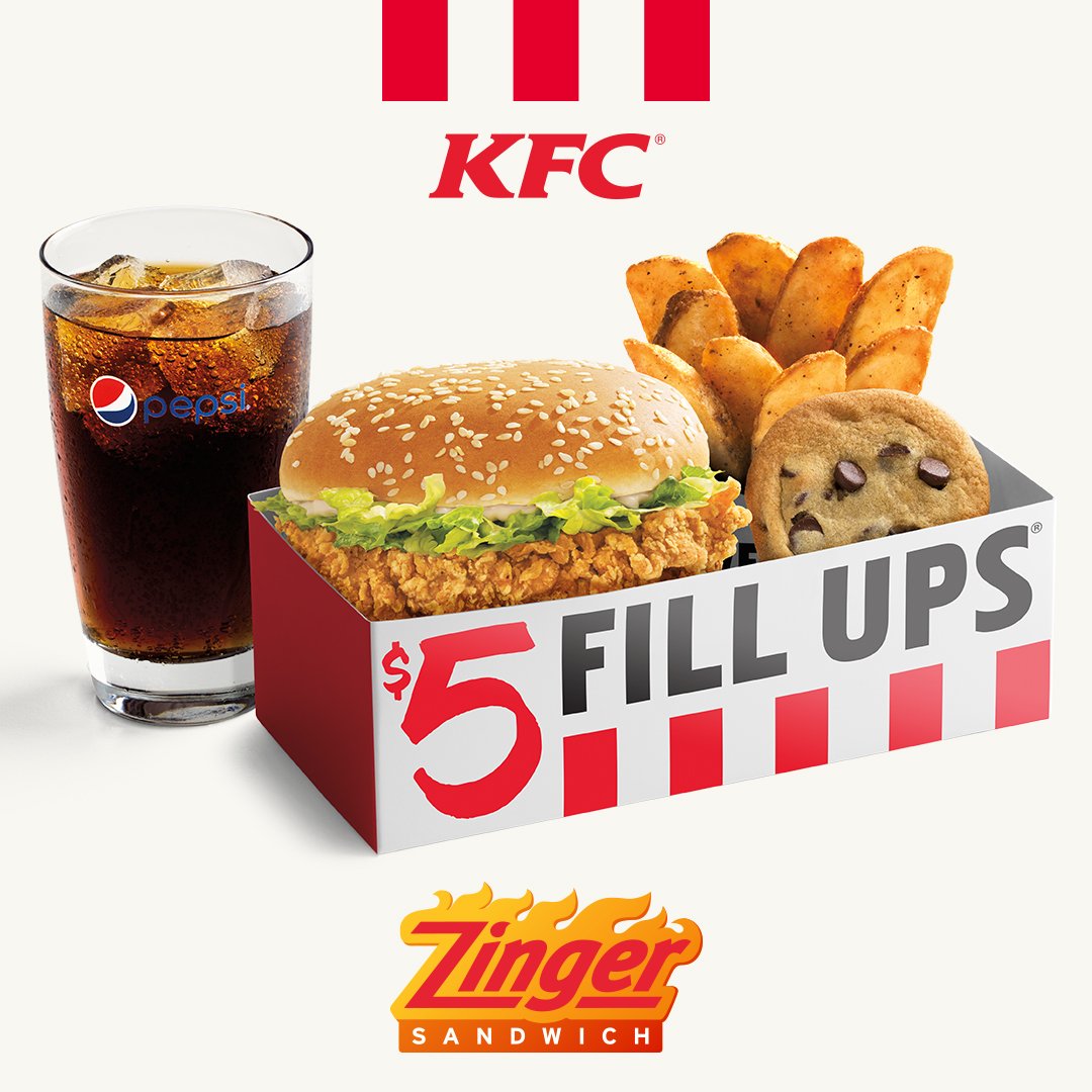 KFC on Twitter "My worldrenowned Zinger sandwich is finally available