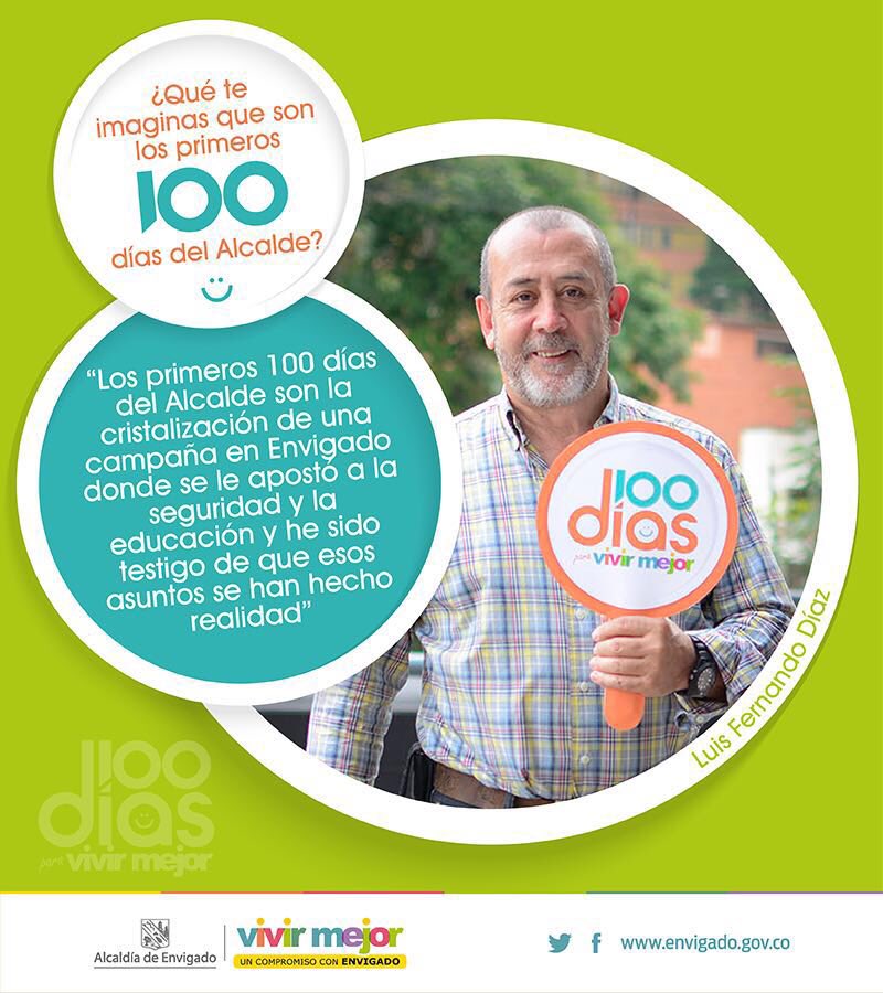 AlcaldiaEnv's tweet photo. Conoce la opinión de Luis y únete a la expectativa de los logros de @RaulCardonaENV en #Nuestros100días https://t.co/lbuWsEA0S8