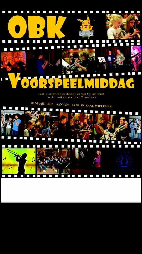 20 maart, 13.00u, kom kijken en luisteren naar onze jeugd!! Tot zondag bij <a href="/Wieleman/">Wieleman</a>