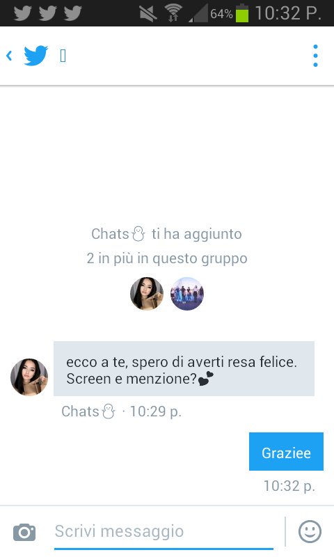 holdmegray's tweet photo. Graziee milleee ❤  @wegiveyouchat https://t.co/xNEILRWjm7