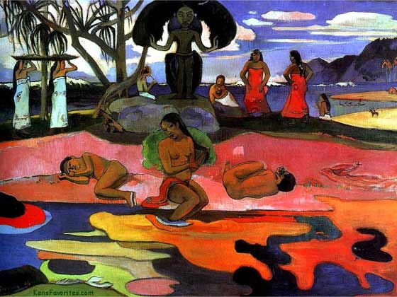 OlgaMoraLopez's tweet photo. #Miobrafavoritatema2 de @artesigloXX es Día del señor, Mahana no atua de Gauguin, postimpresionismo. https://t.co/cyXXcRlD3x
