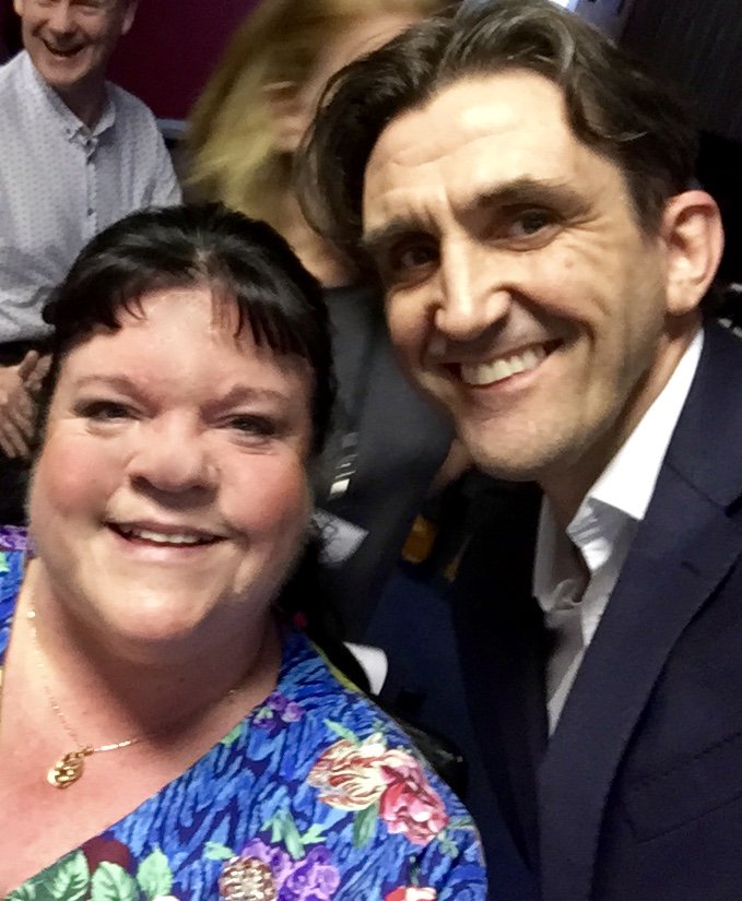 RosieMS's tweet image. Finally got to meet @HeidiThomasMcG &amp;amp; @StephenMcGann two lovely, generous people &amp;amp; #babySusan from #callthemidwife