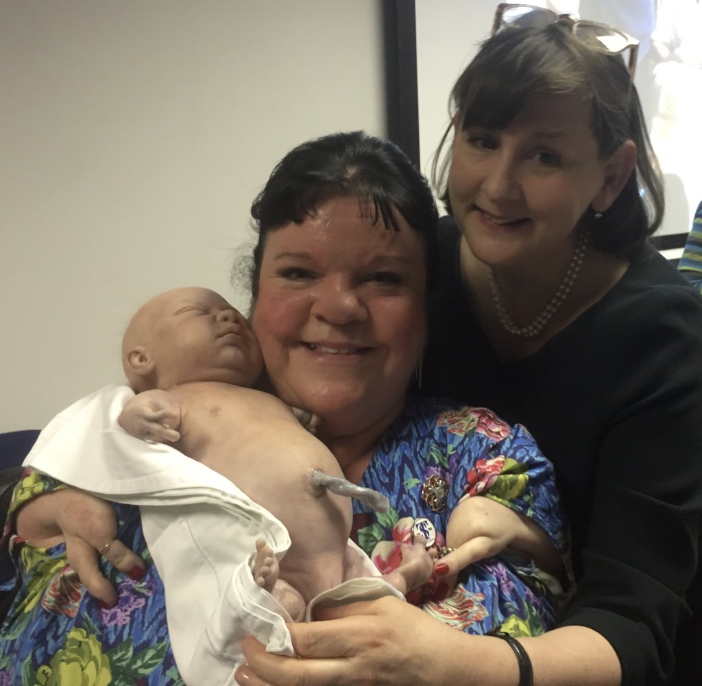 RosieMS's tweet image. Finally got to meet @HeidiThomasMcG &amp;amp; @StephenMcGann two lovely, generous people &amp;amp; #babySusan from #callthemidwife